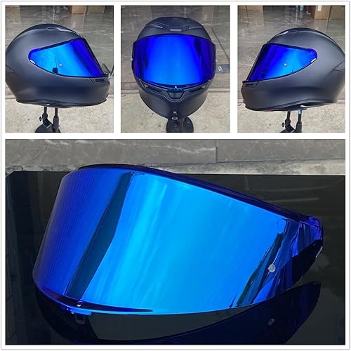 Visera K6 Shield para AGV K6 K6S protector facial con protección UV para parabrisas Moto casco accesorios (Revo Deep Blue uso solo para uso diario)