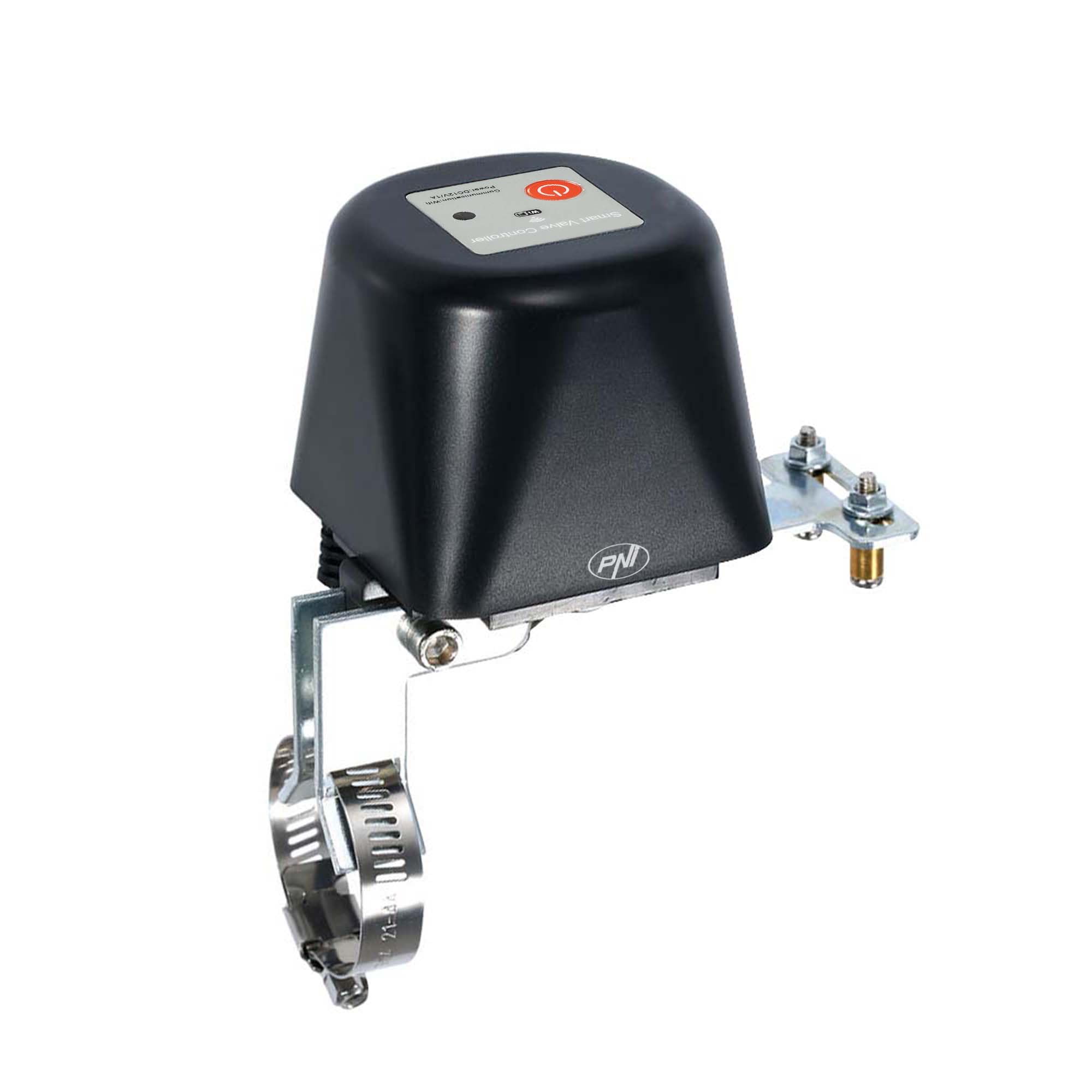 PNI PNI-HS541 Safe House HS541 Vanne intelligente avec Wi-Fi, pour couper l'alimentation des tuyaux d'eau/gaz via Internet, noir