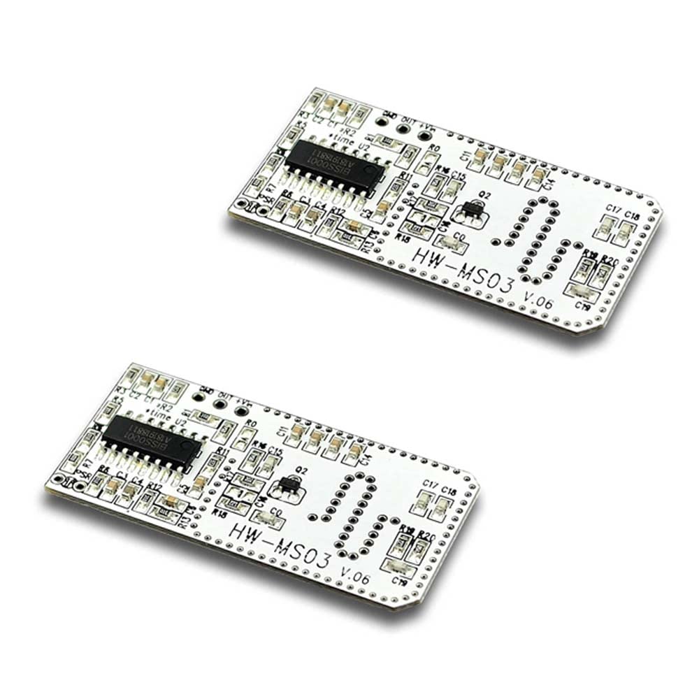 2pcs HW-MS03 High Performance Motion Sensor Module Radar Motion Sensor 2.4GHz to 5.8GHz Microwave Radar Sensor Module for Arduino