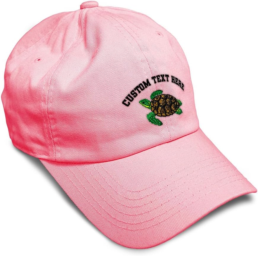 Custom Soft Baseball Hat Embroidered Dad Hat Sea Turtle A Embroidery Men & Ladies Baseball Cap Cotton