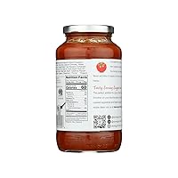 Vista 3 de Dave's Gourmet Organic Spicy Heritage - Salsa de pasta marinara de tomate rojo, vegana y sin gluten, tarro de 24 onzas, paquete de 3 frascos
