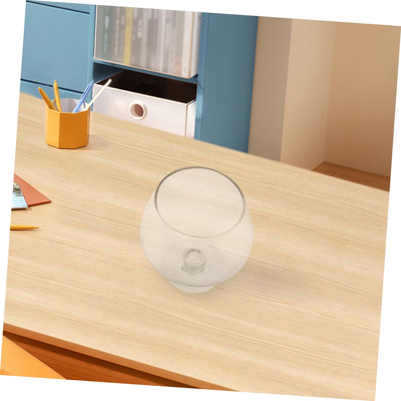 ULTECHNOVO Pecera De Transparente para Sobremesa Acuario Pequeño para Peces Dorados y Plantas como Pecera Decorativa De Escritorios