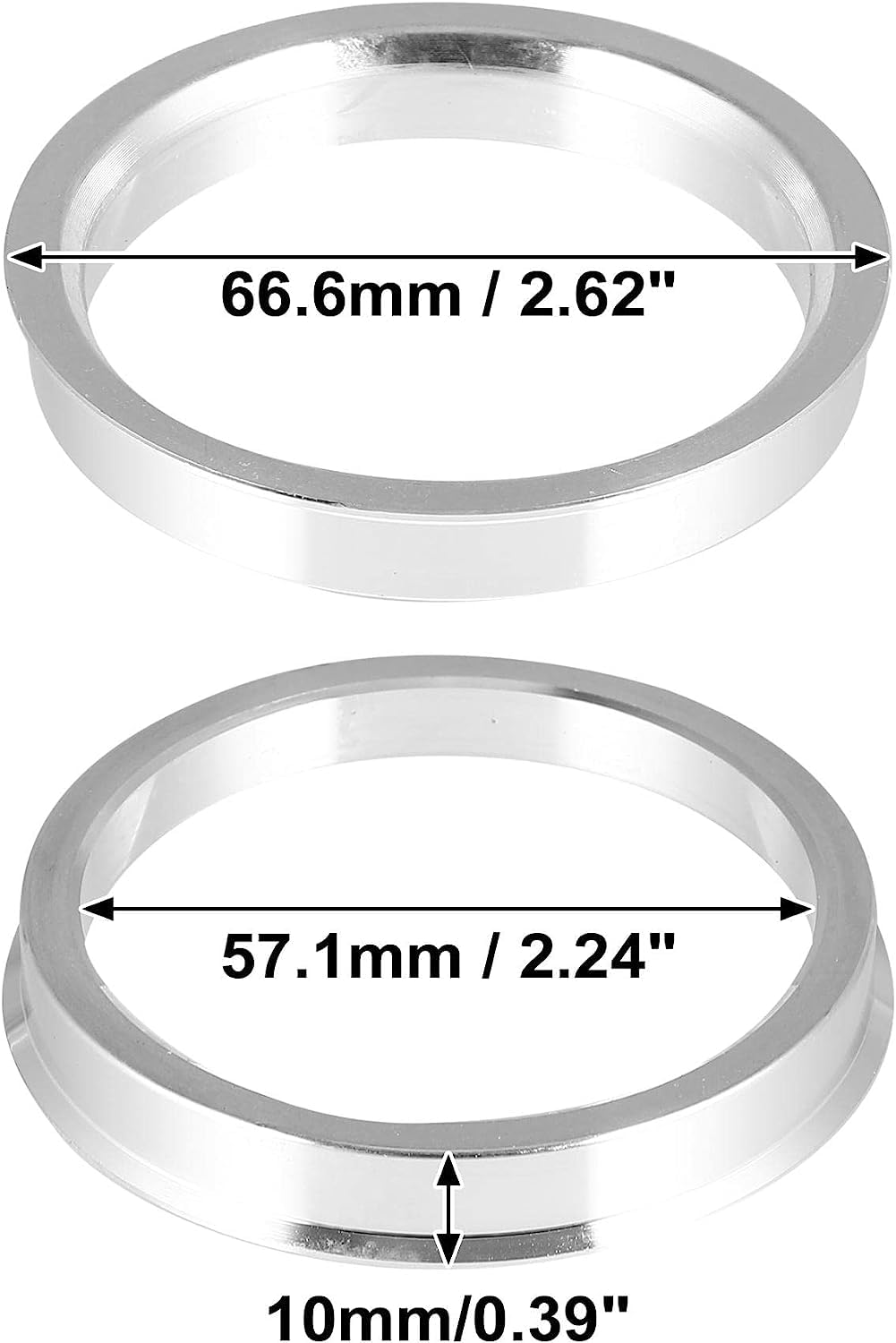 Anelli Di Centraggio MACHSWON - Da 66.6mm A 57.1mm, Lega Alluminio, 4 Pezzi - Foto 11