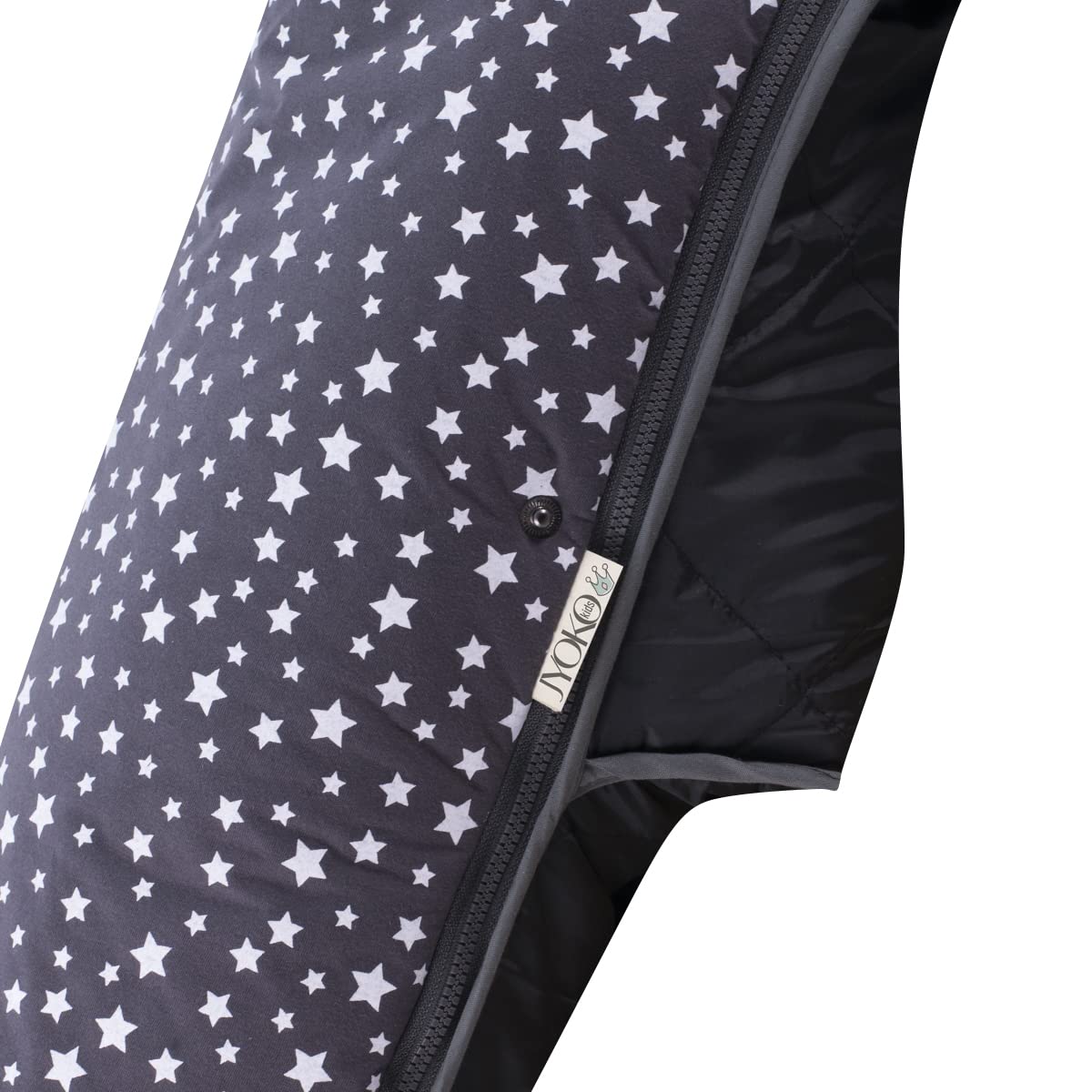 JYOKO KIDS Saco Universal para Cochecito y silla de Paseo, Saco de abrigo para Carrito de Bebé Con Forro de Algodón, Primavera/Entretiempo (WINTER SKY, ALGODON)