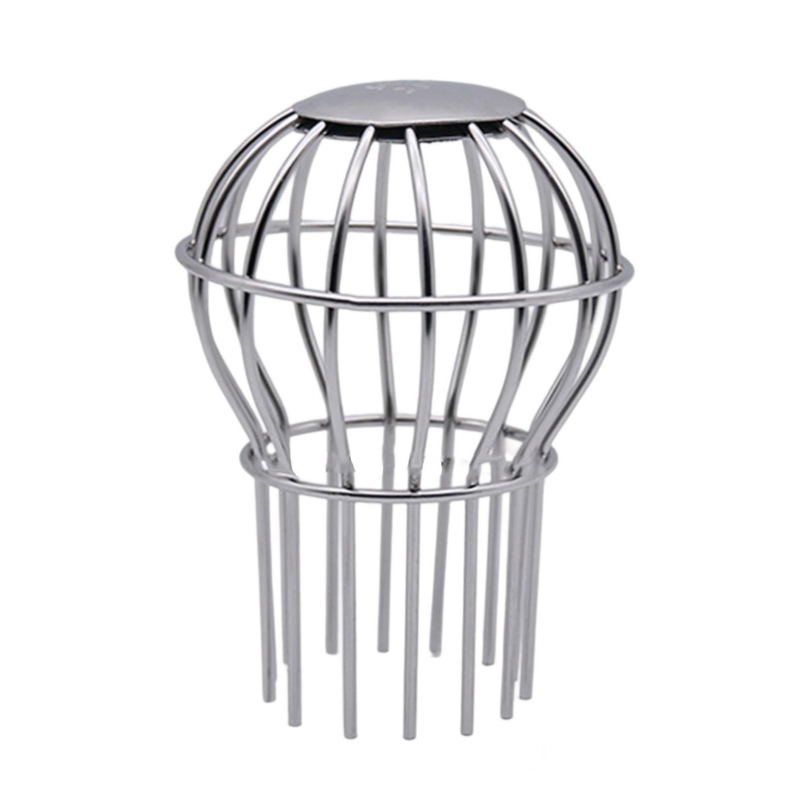 Spherical Anti-Clog Drain Cover Upgrade Anti-Corrosion Metal Grate for Balcony Patio Optimized Water Flow Spherical Drain Cover for Roof and Balcony