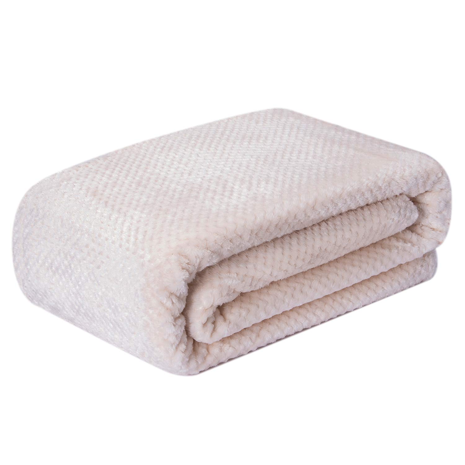 Fuzzy Blanket or Fluffy Blanket for Baby, Soft Warm Cozy Coral Fleece Toddler, Infant or Newborn Receiving Blanket for Crib, Stroller, Travel, Decorative (28Wx40L, XS-Flint Gray): 60”×80” Cream