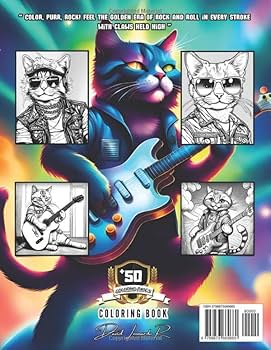 Amazon.com: Rock and Roll Cats Coloring Book: Over 50