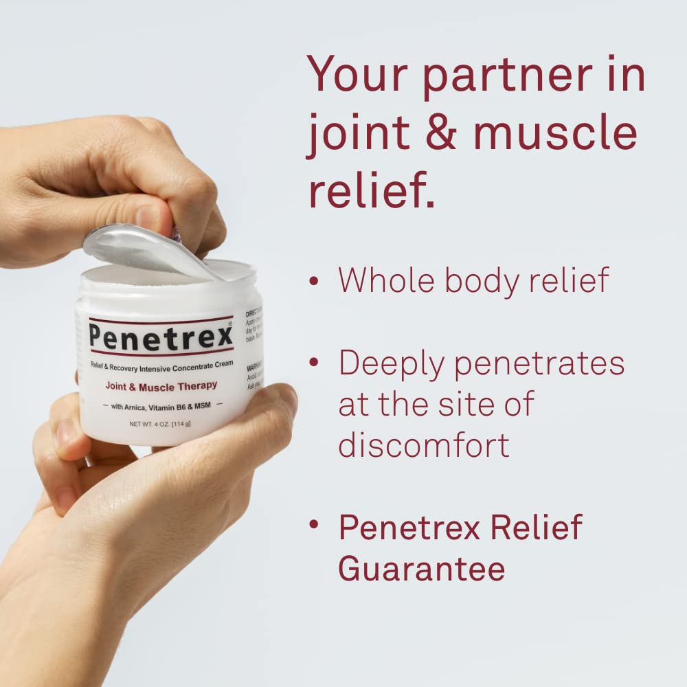 Joint & Muscle Therapy, 4 Oz. Cream (Pack of 3) Intensive Concentrate for Soothing