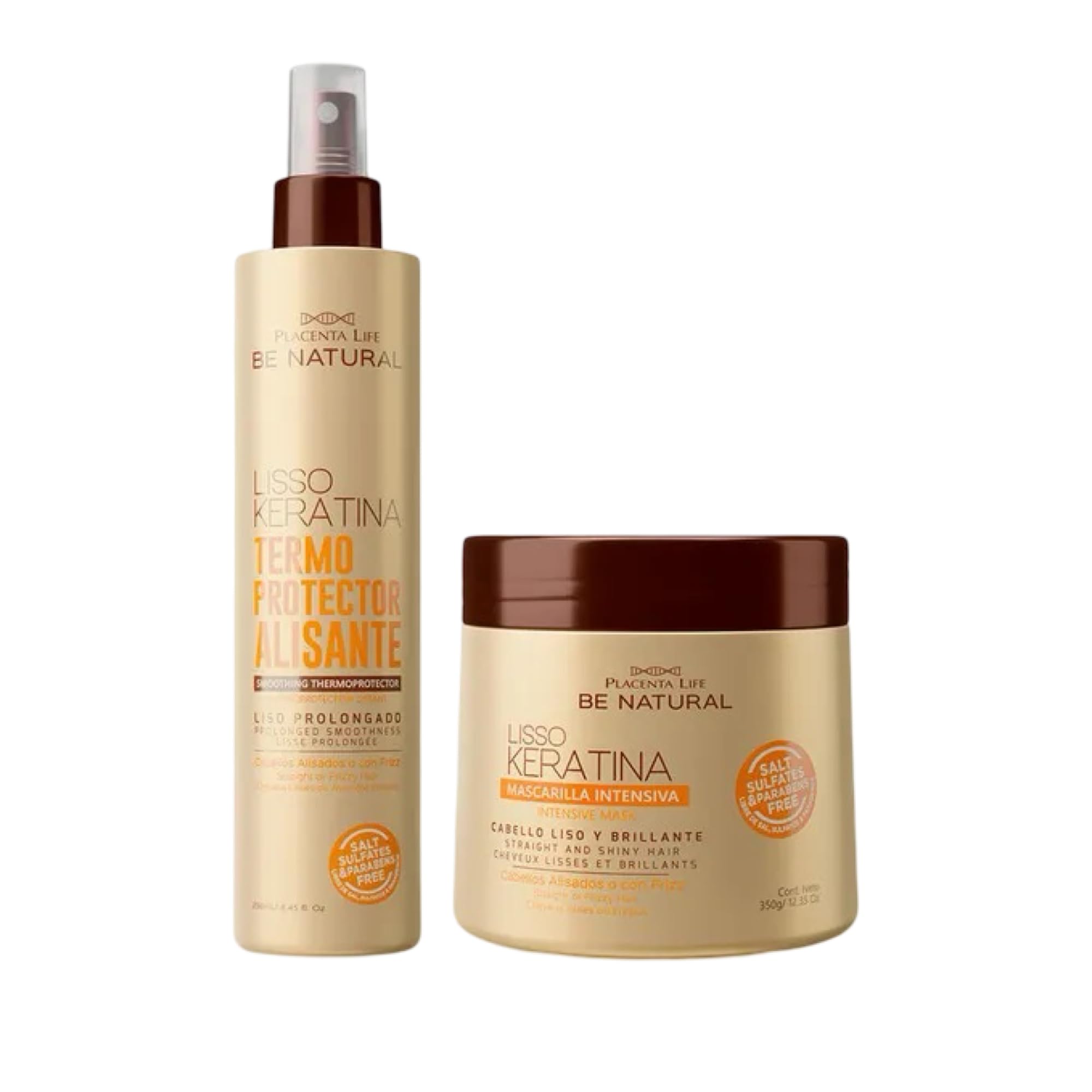 Placenta Life Mascarilla De Keratina Natural Alisado Mascarilla Liso