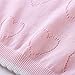 Danny D Boys & Girls Toddler Short Sleeve Knit Pullover Tee Spring Summer Sweater Cute Tee Tops Valentine's Day Sweater for Kids (US, Age, 18 Months, 24 Months, Love Heart Hollow Out-Pink)
