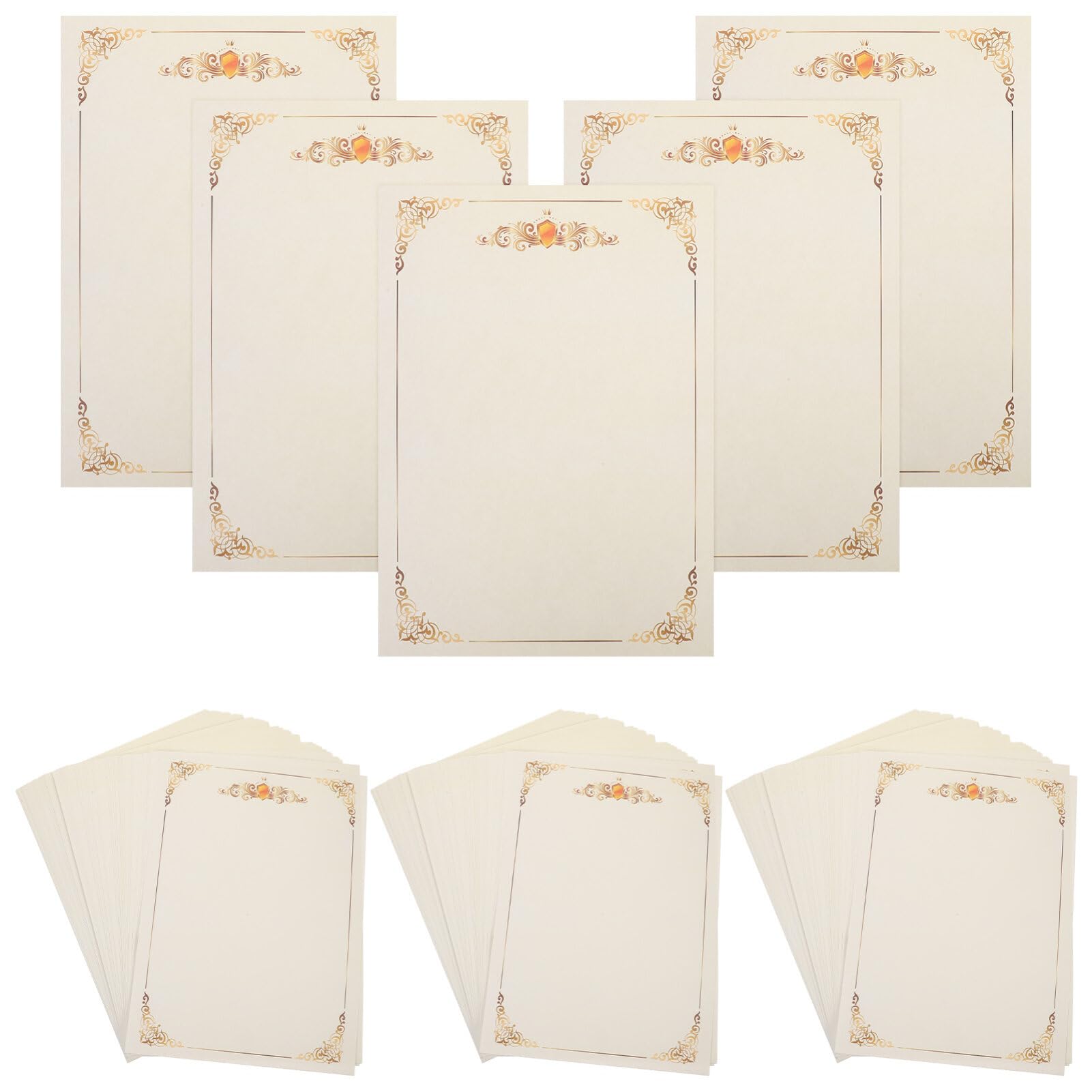 Abschlusszeugnispapier 100 Blatt A4 aus Papier, Beidseitig Nutzbar