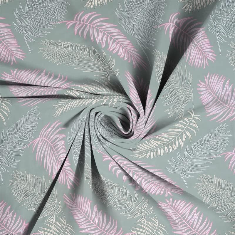 Image of NHD HOME Premium Cotton Floral Elastic Fitted Bedsheets with 2 King Size Pillow Covers | Double Bed with All Around Elastic 220 TC Supersoft |Size -72 King Sizex78+10 inches | Light Green & Pink