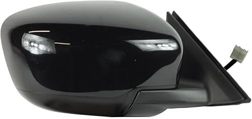 Fit System - 68135N Espejo lateral del pasajero para Nissan Rogue US, Corea y Japón construido, negro texturizado con cubierta PTM, plegable,