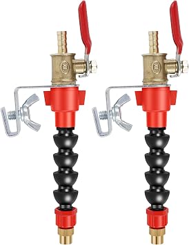 2Pcs Dust Remover Water Sprayer Brass Misting System Water Sprayer Set Lightweight Cooling Sprayer Heat-Resistant Sprinkler Nozzle for Cutting Machine Angle Grinderblack