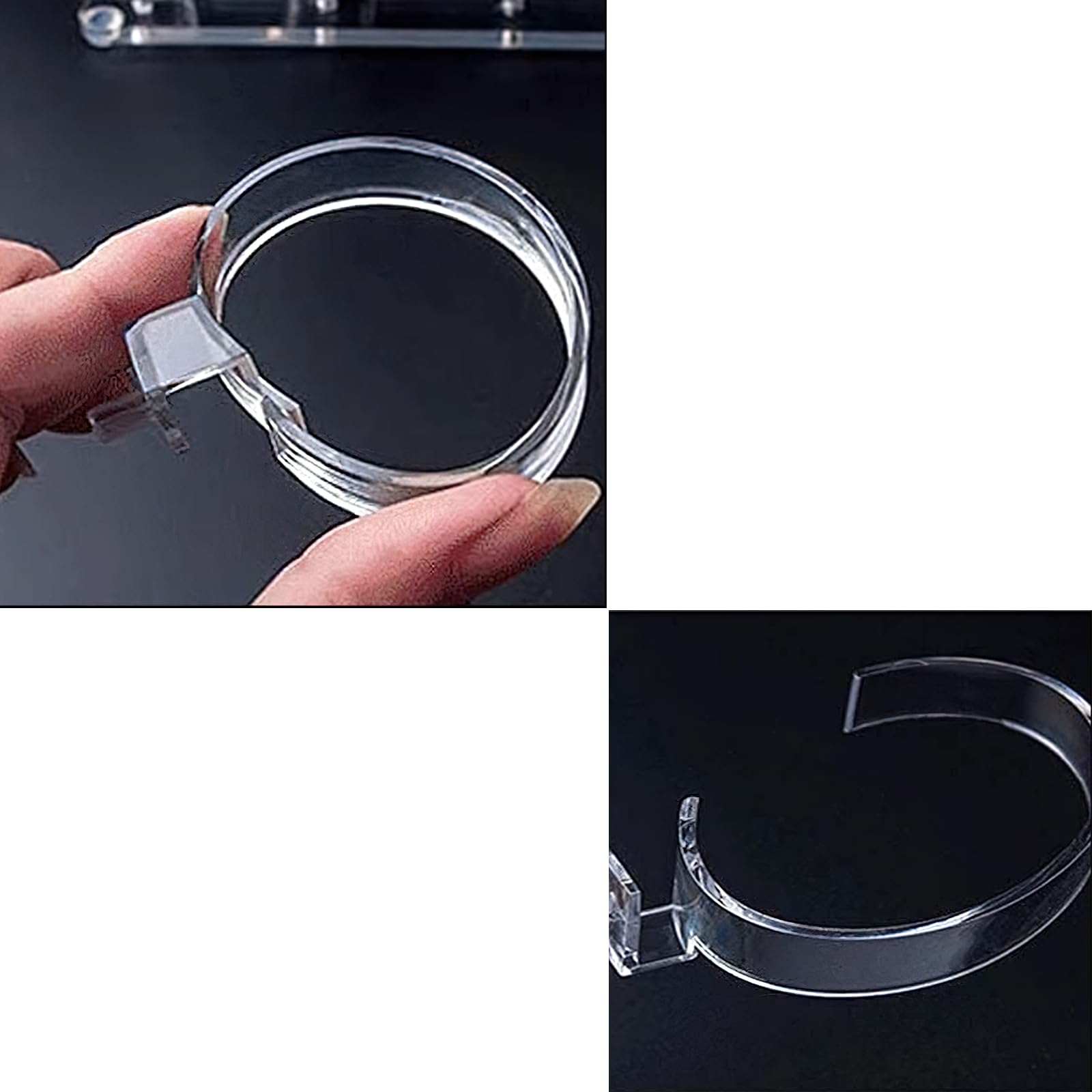 15 Supporti Per Orologi Trasparenti In Acrilico - Espositori Da Tavolo Per Collezione Orologi - Foto 5