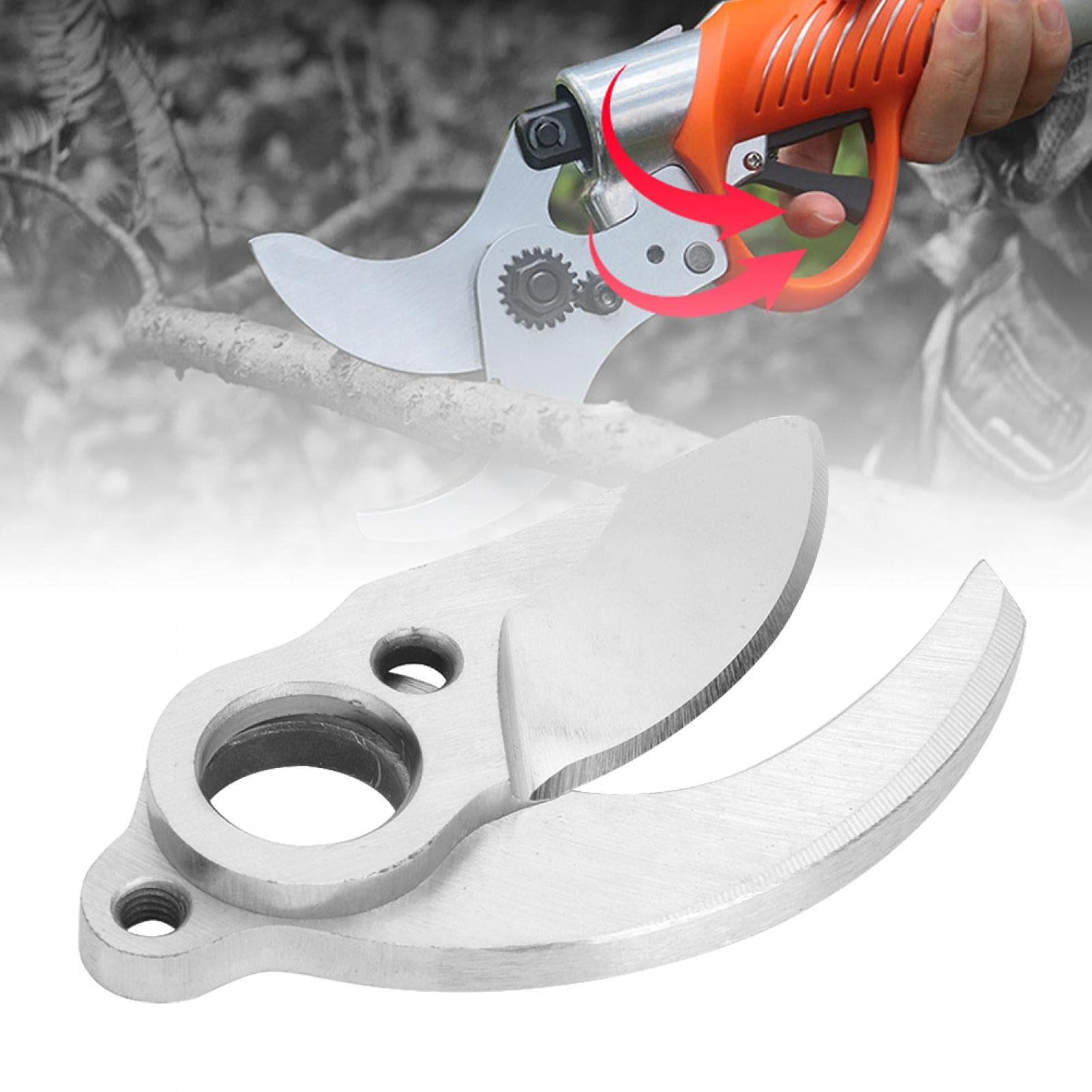 Cuchillas de repuesto para tijeras de poda, 2 piezas SK5 acero de alta frecuencia, compatible con 25-28 mm y 30 mm, ideal para plantas