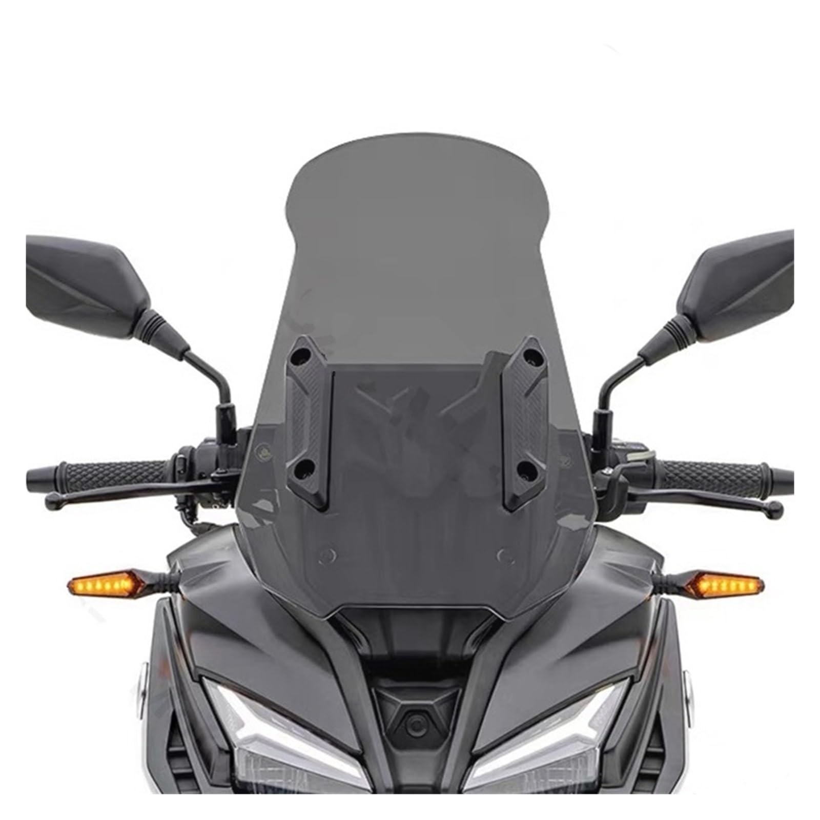 Cupolino Moto Per VOGE Per SR1 125 Per ADV Per SR150S Per Accessori Per Moto Parabrezza Deflettori Anti Visiera Parabrezza Per Motocicletta(Gray 58CM)