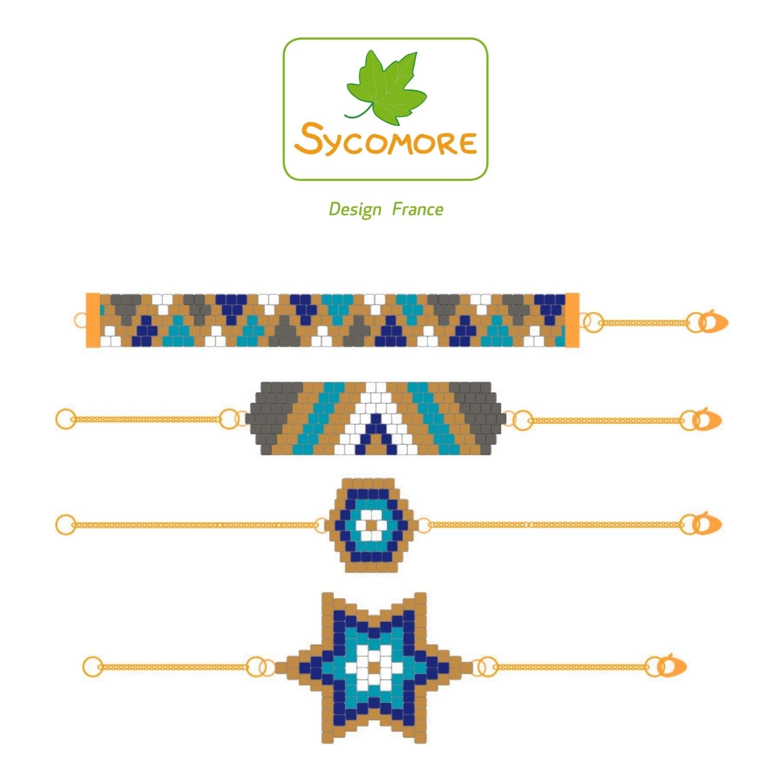 Sycomore – Kit de creación de joyas, juguete premium, kits de ocio creativo, taller creativo infantil, actividades manuales para niños, joyas para niños, regalos para niñas, juegos infantiles, 7 años