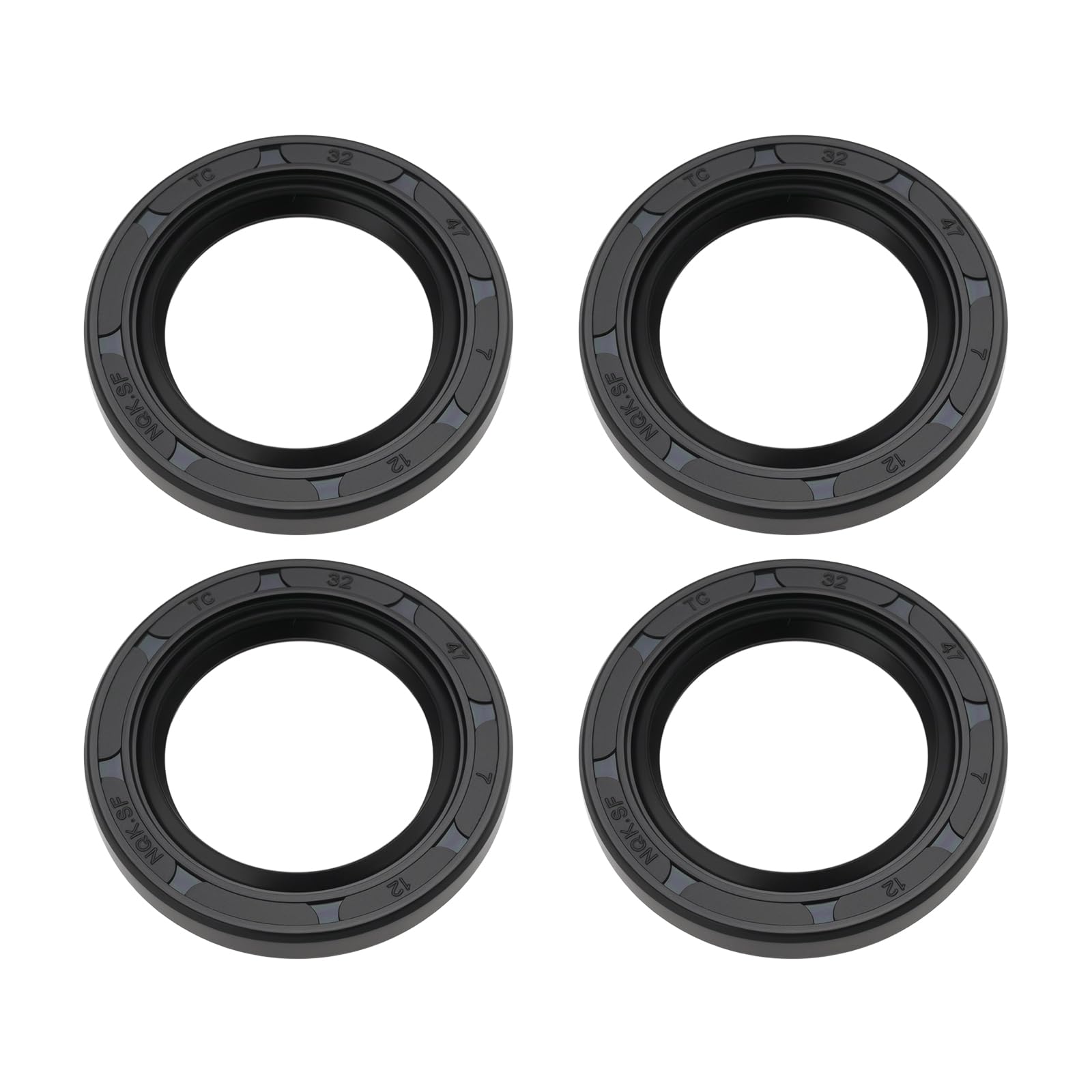 Lt Easiyl 4Pcs Dust Lip Seal Suitable Was Type For Automobile Motorcycle Crankshafts Differentials Camshafts Half Shafts Machinery (32X47x7mm)