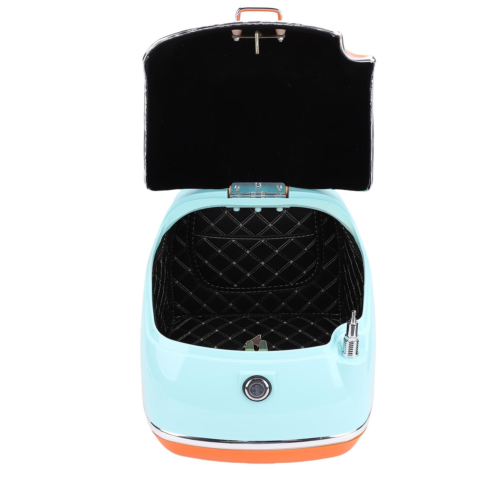 Karlak Moto Coffre de Rangement Spacieux 38L Rétro Étanche Top Case pour