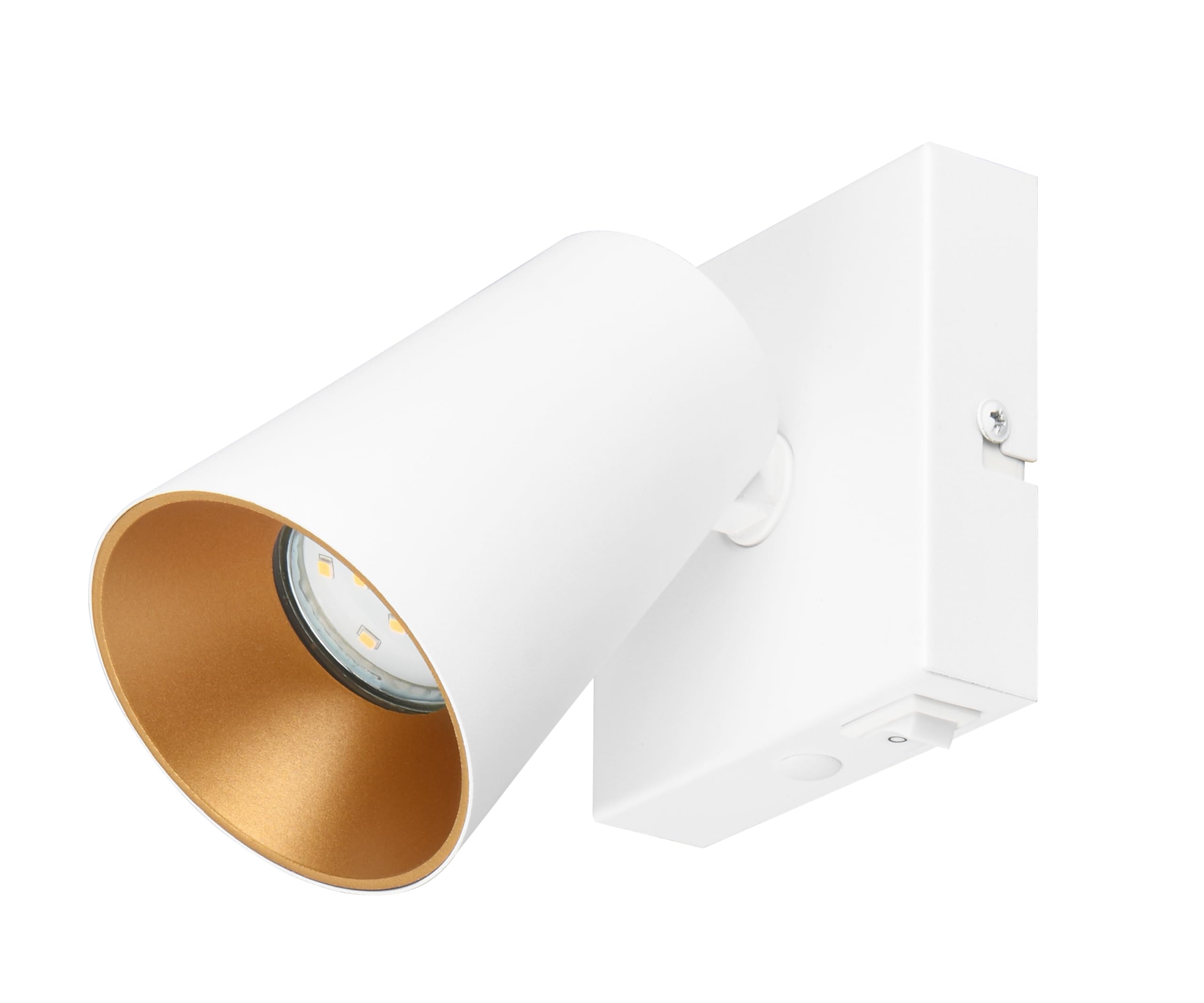 Aplique de pared GU10 Trio Leuchten Sharp blanco metal con tapa intercambiable