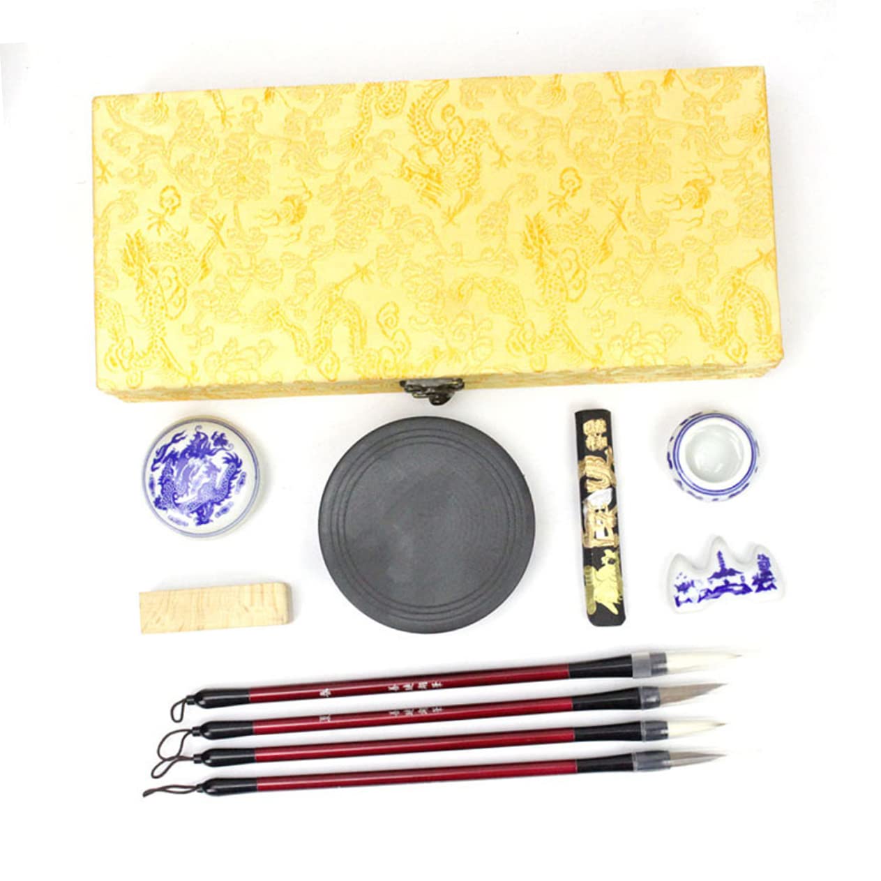 TEHAUX Set Di Pennelli Per Calligrafia Per Principianti Strumenti Di Scrittura Cinese Carta Per Inchiostro Kit Tradizionale Dei Tesori