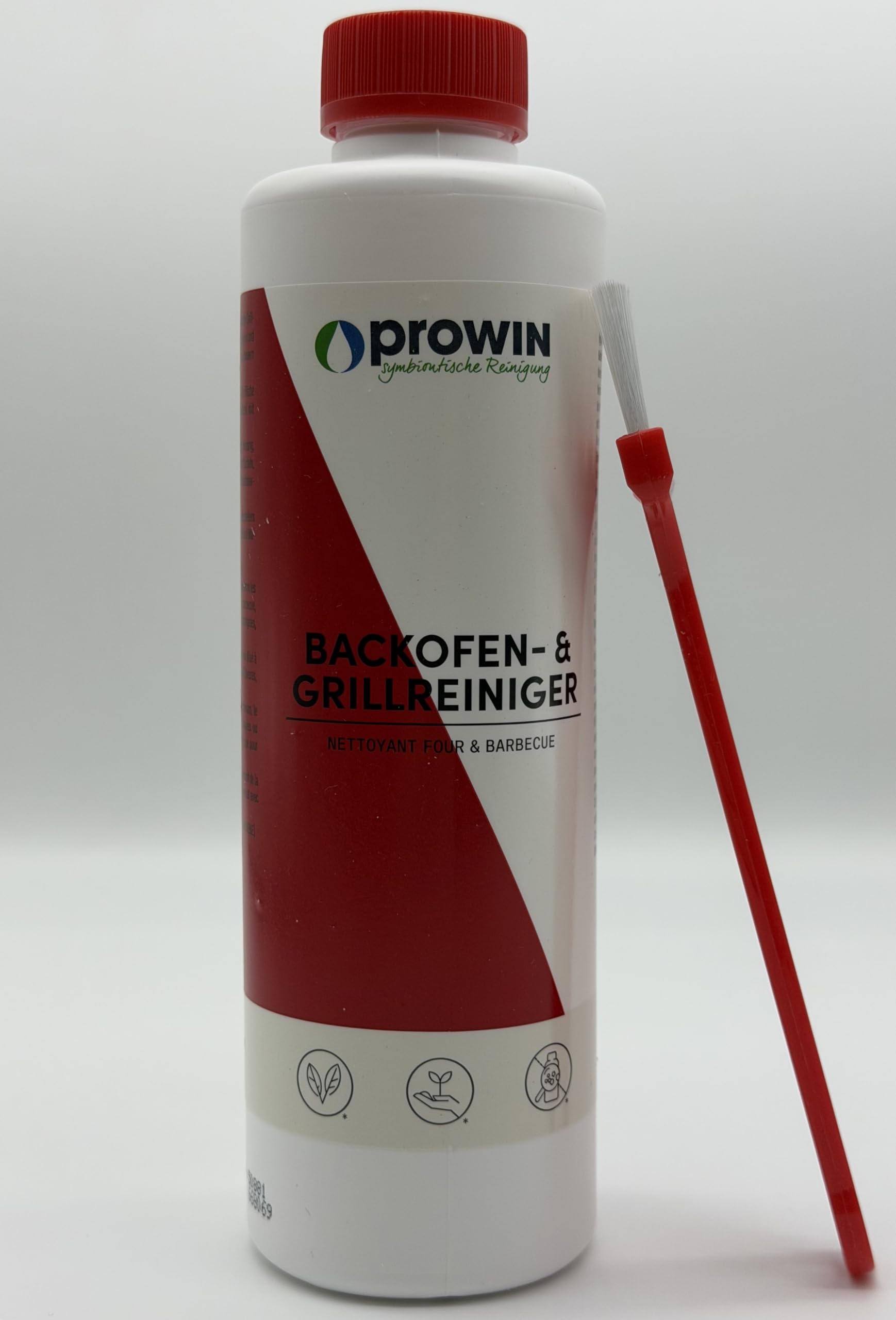 proWIN - Detergente per la pulizia del forno, con pennello, 500 ml