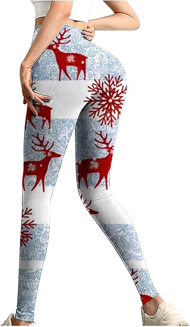FloHua Ugly Christmas Yoga Pants 