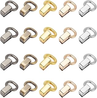 WADORN 20 juegos de cierres de suspensión de metal para bolso, 5 colores, hebilla de clip lateral, bolsa de hombro, conector de correa de cadena con anillo en D, aleación de fundición, accesorios de