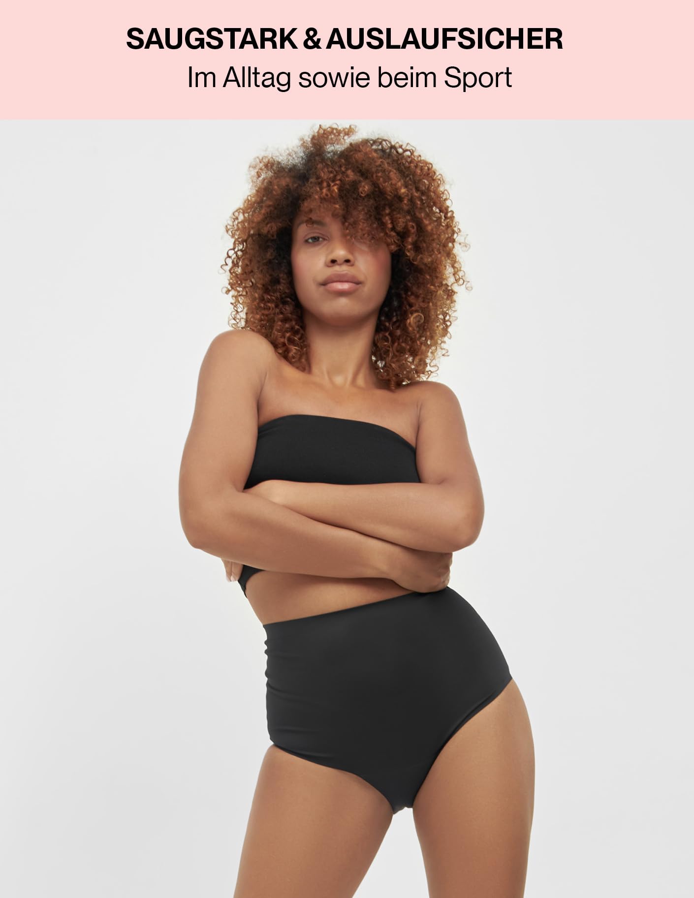 Perioden-Unterwäsche Set High Waist Starke Blutung fasst bis zu 5 Tampons - saugstark & auslaufsicher hemmt Gerüche trocknet schnell - Damen Periodenslip Seamless - ohne Chemie - XXS-XXL