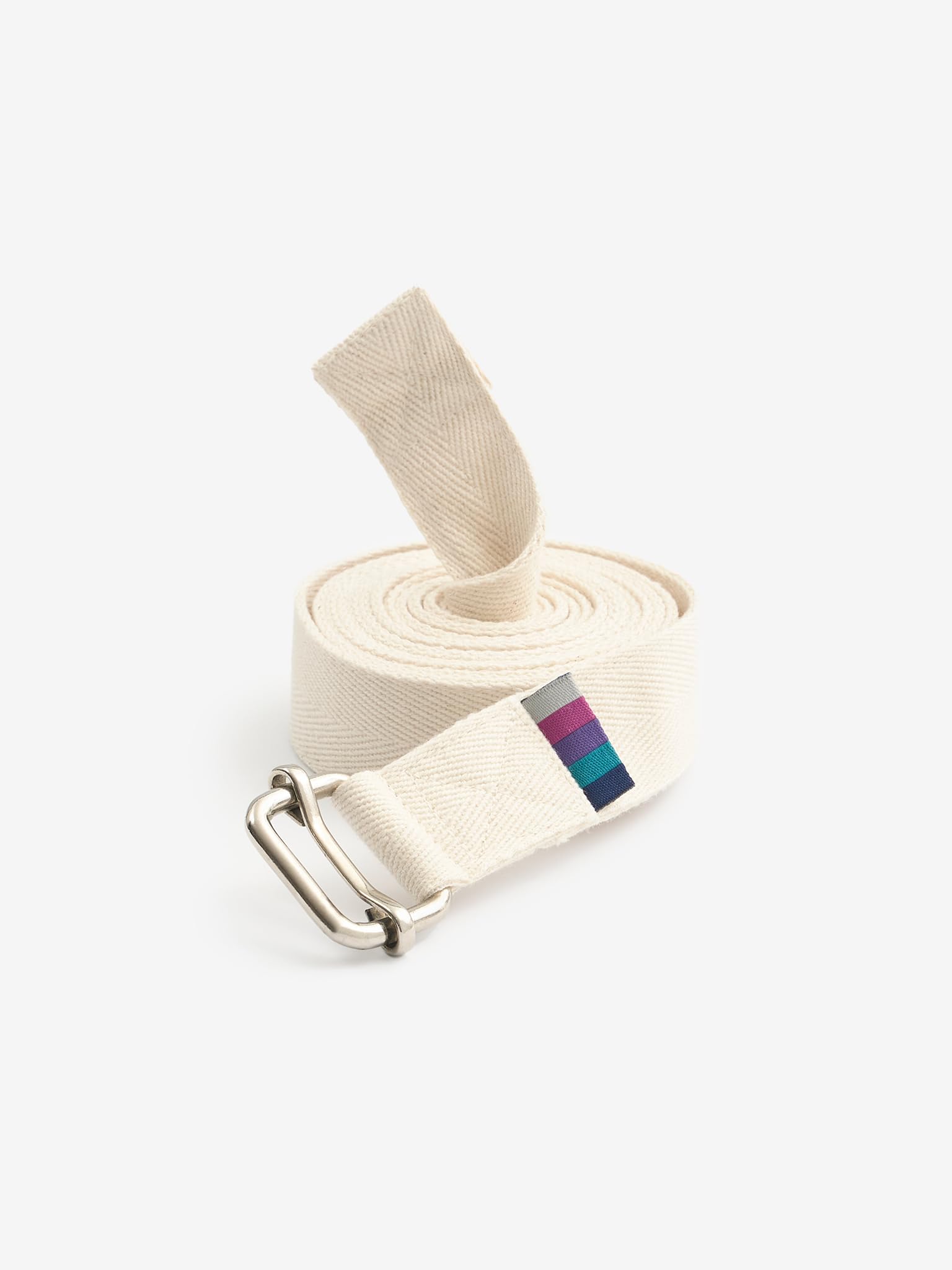 Yogamatters Organic Cotton Classic Yoga Belt | Strong Yoga and Gym Exercise Strap for Stretching (Natural, 2m)