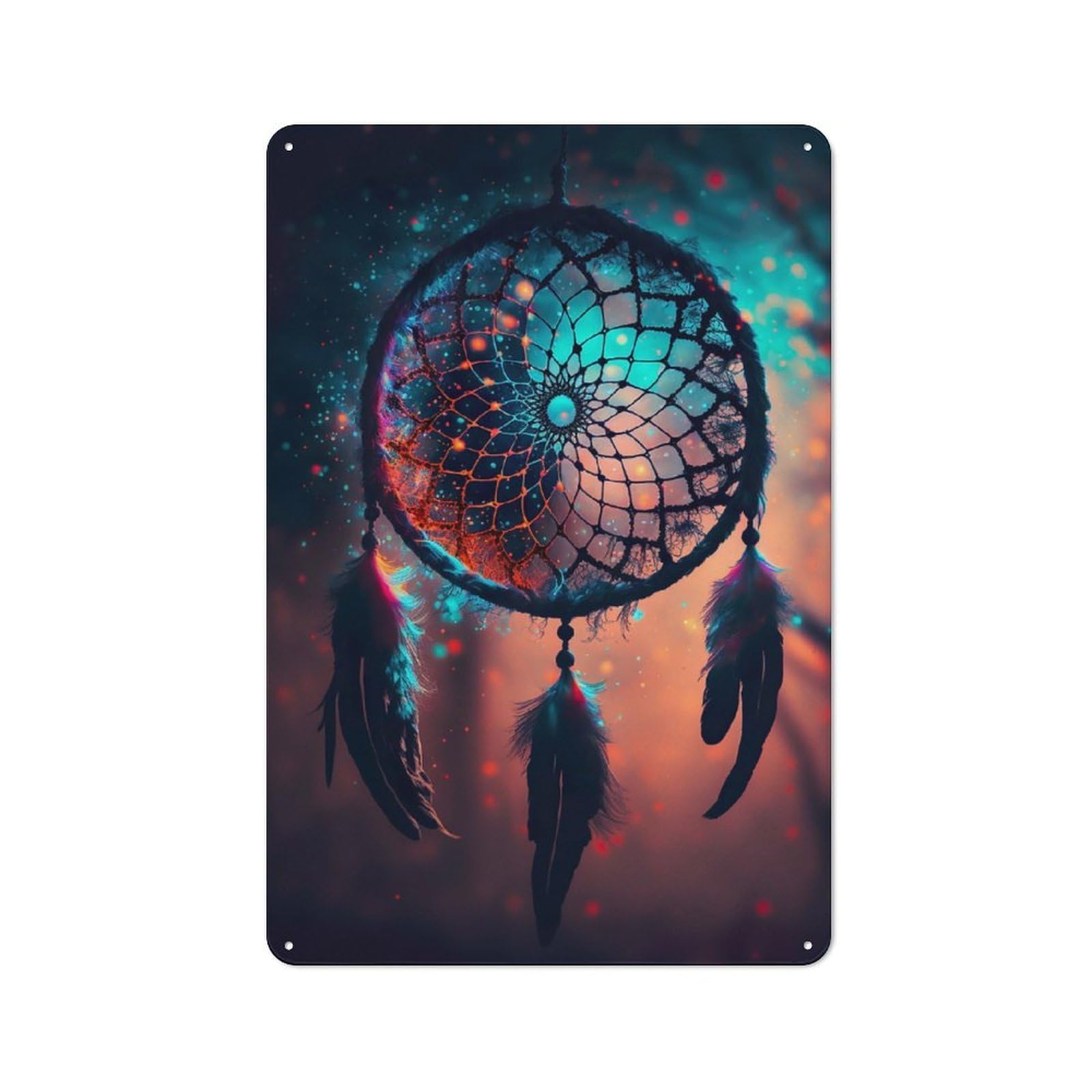 Classic Decorative Tin Plaque 30x20cm Featuring Dreamcatchers Promise, Novelty Wall Art for Home, Shop, Pub Or Studio Wall