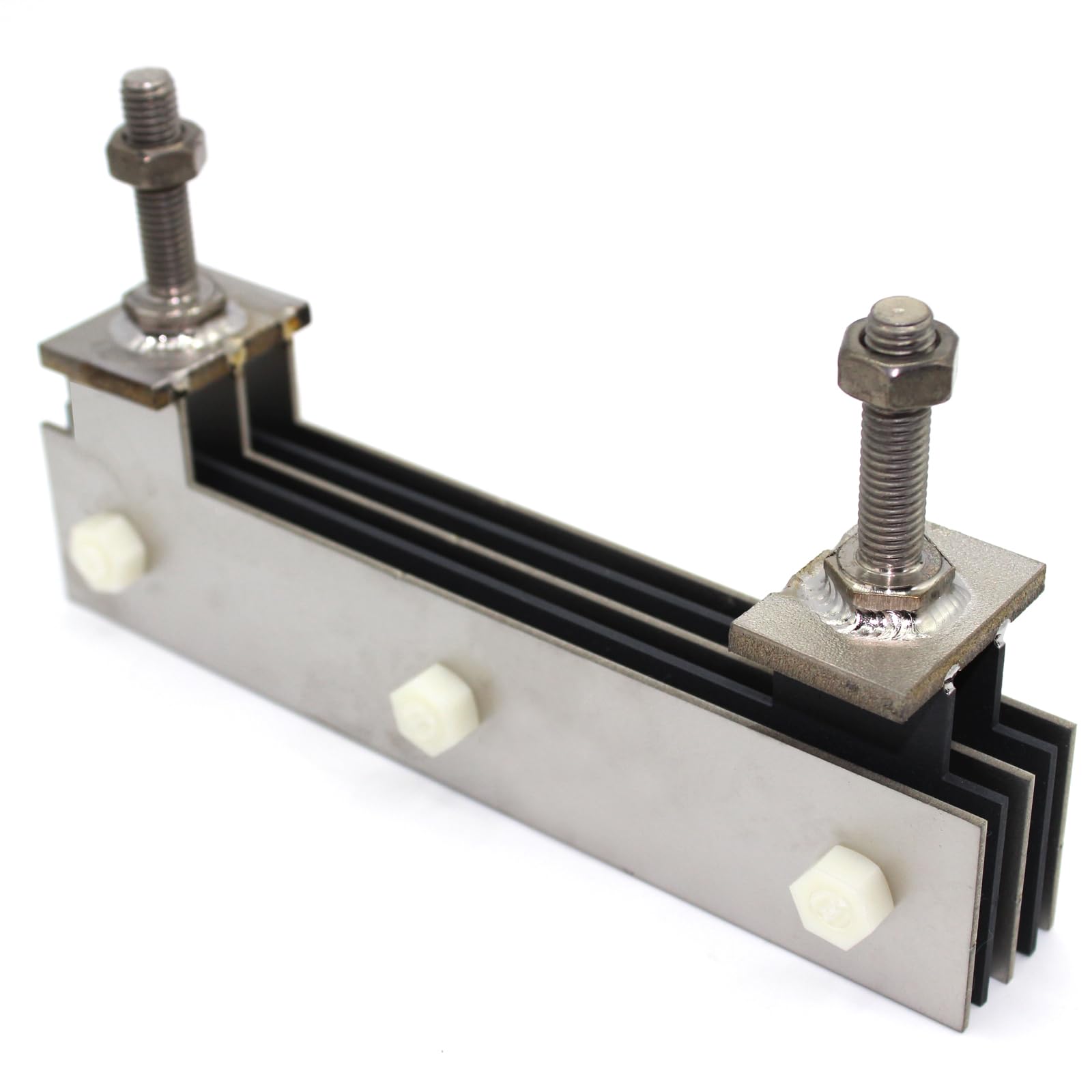 Ru-Ir Titanium MMO Electrodes Plates for Fruit Vegetable Machine, 3 Titanium Cathode Plates Without Coating and 2 Titanium Anode Plates with