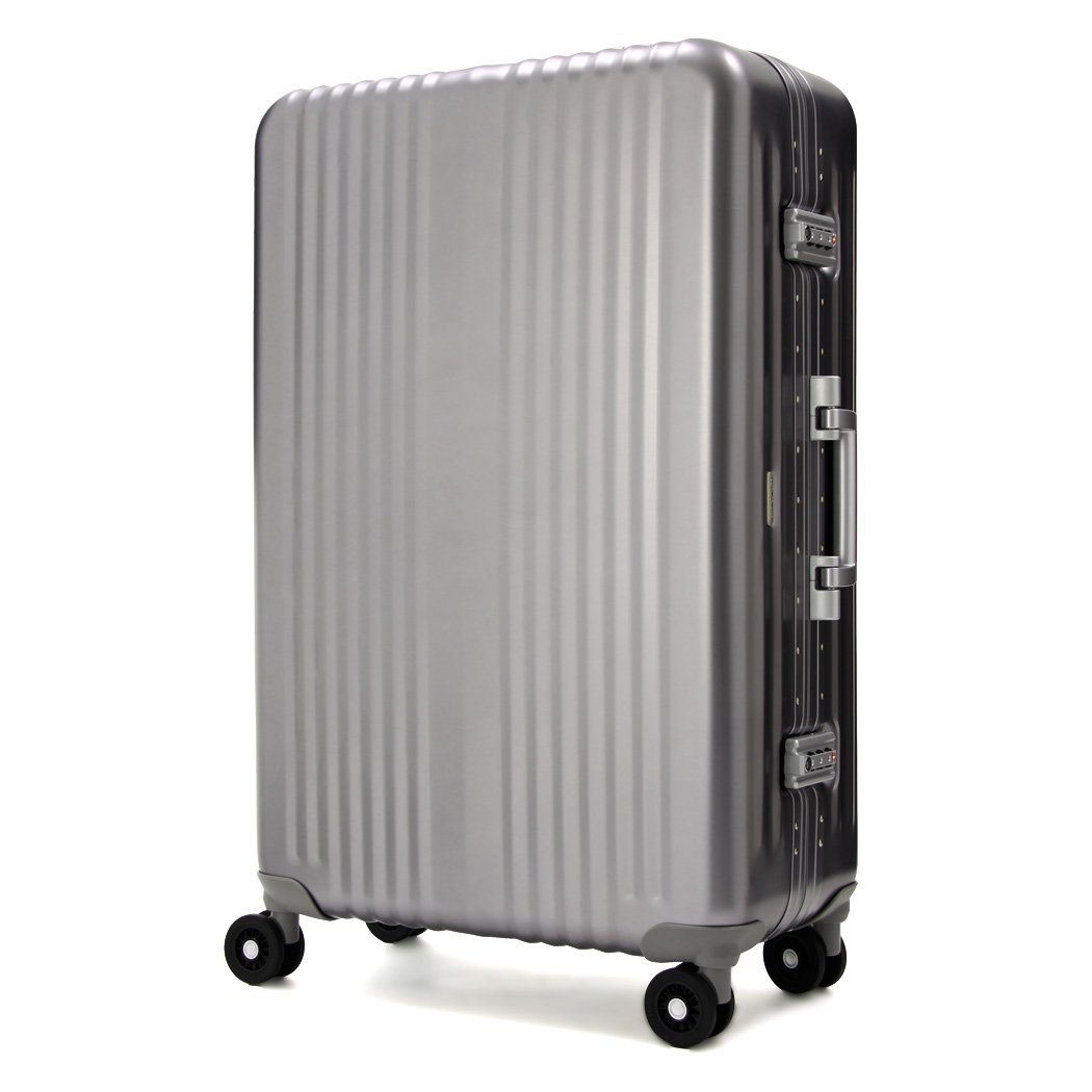 Blade X Aluminum Suitcase - 4 Wheel Spinner 100% Aluminum TSA Approved (Medium - 25", Gunmetal)