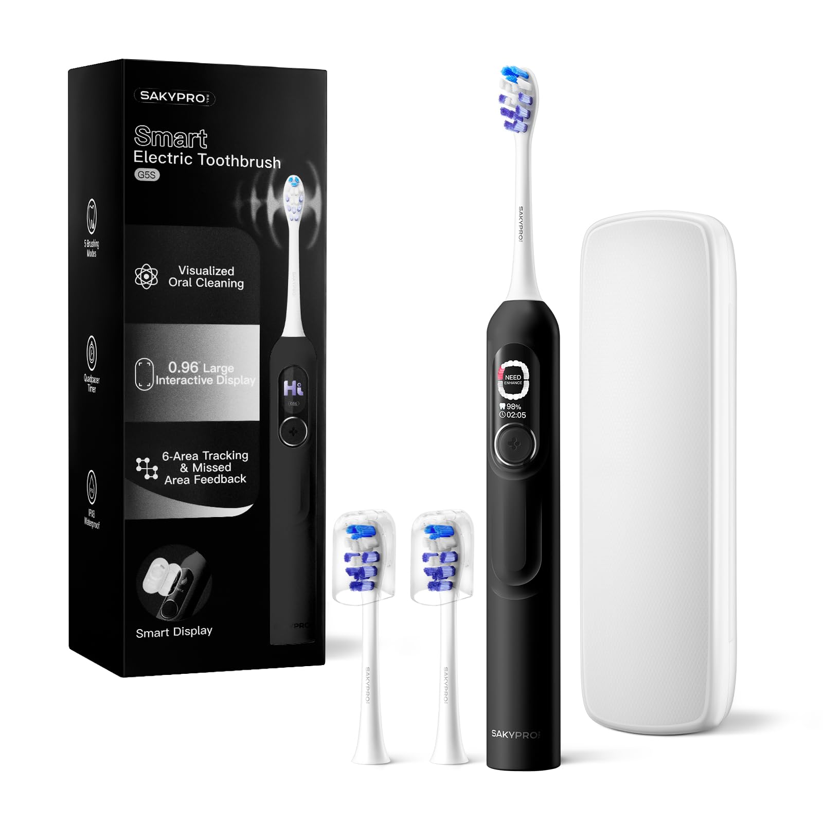 G5S Smart Electric Toothbrush with 0.96