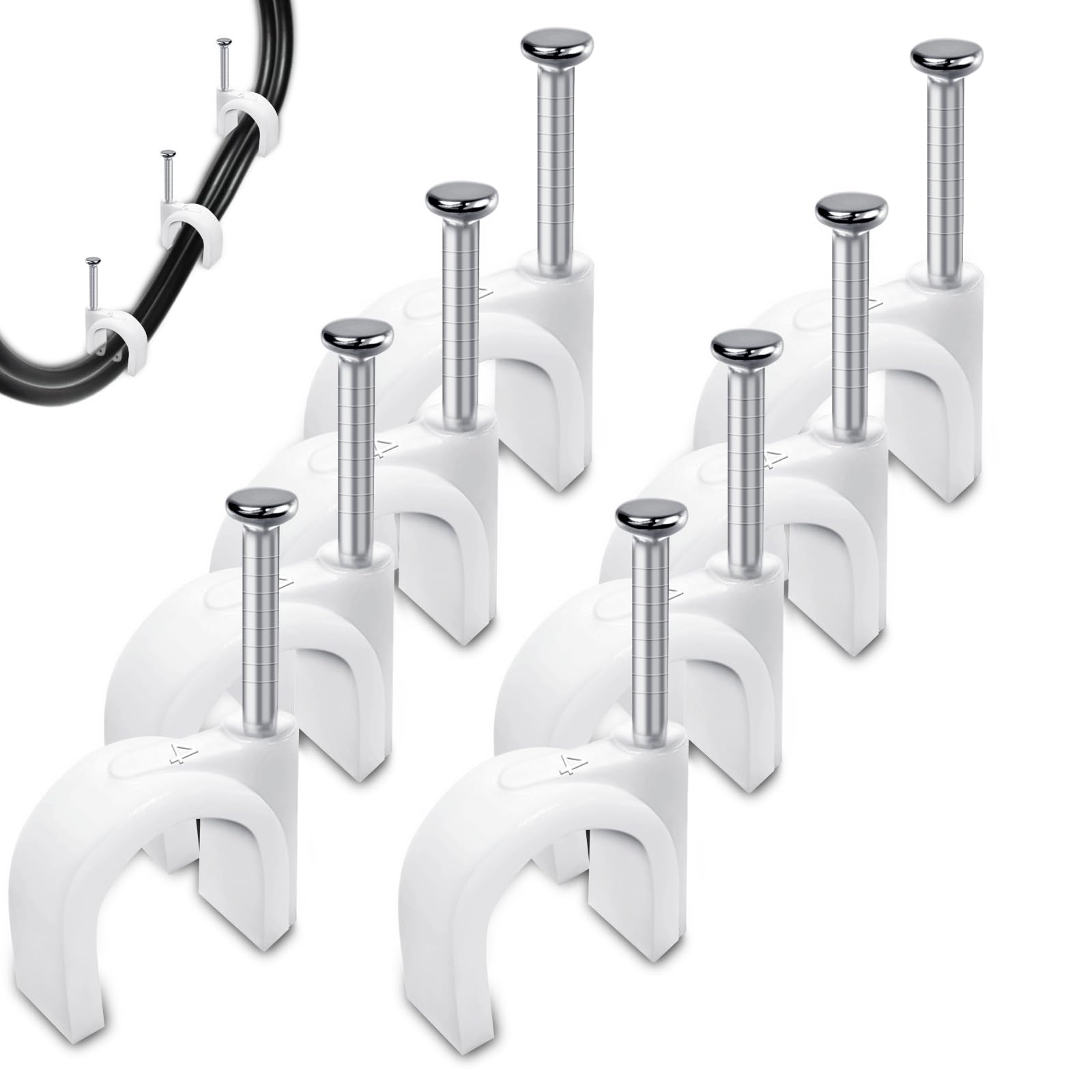 100x Fascetta Attacco A Vite Sella Supporti Per Cablaggio