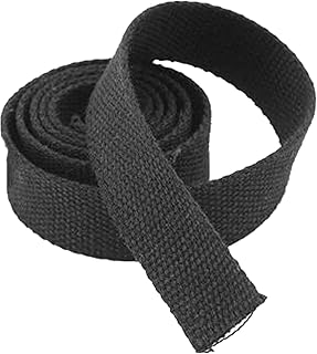Cinturón Decorativo de Bolsa Correa De Cincha - Cincha De Algodón Blanco Y Negro De 30 Mm - Correas De Cincha De Tapicería for Bolsos(Color:Wit, Size : 30MM x 10Yard) (Color : Black, Size : 30MM x 1