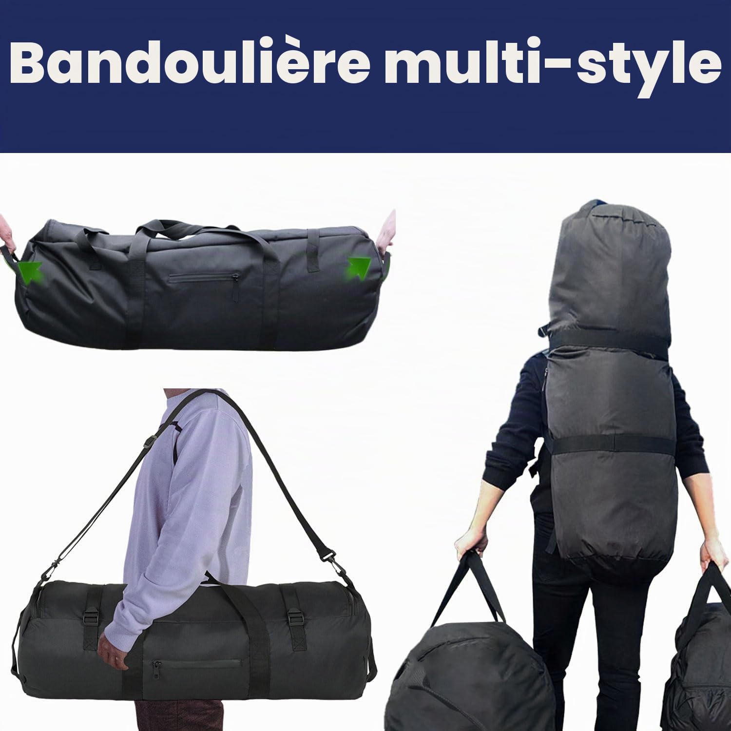 Arxus Sac de Sport 30L 50L 90L Grand Sac de Voyage avec Bandoulière