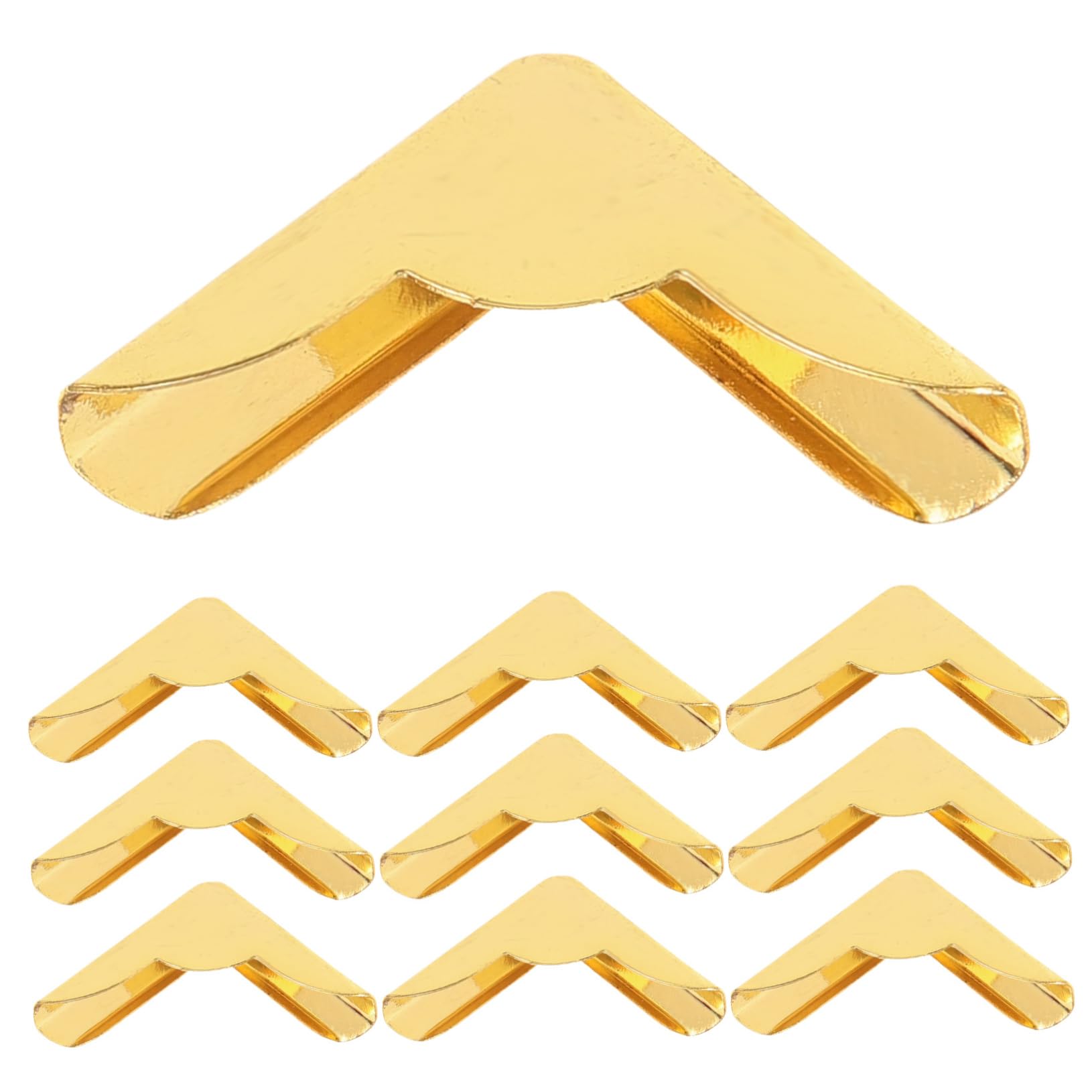 Mikikit Book Corner Protectors Metal 10pcs Album Decorative Edges Covers Notebook Corner Guard