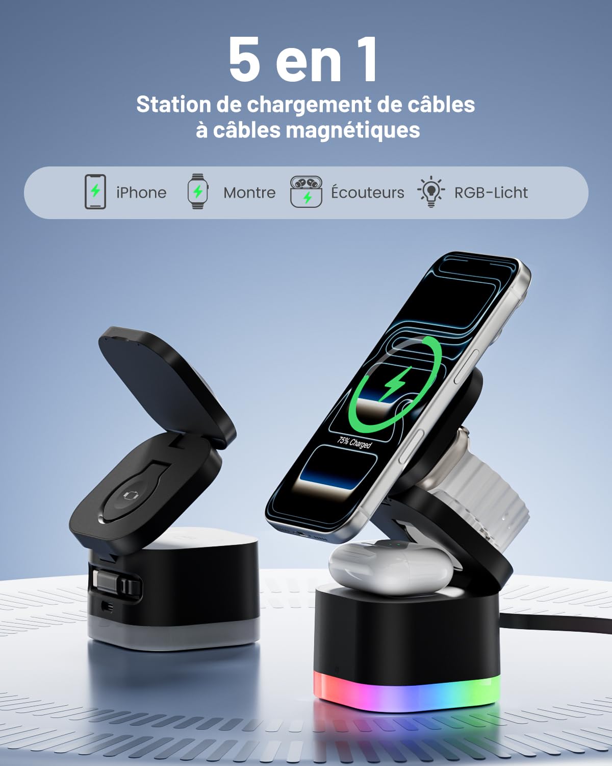 COLSUR Chargeur Induction pour Apple avec 30W Adaptateur