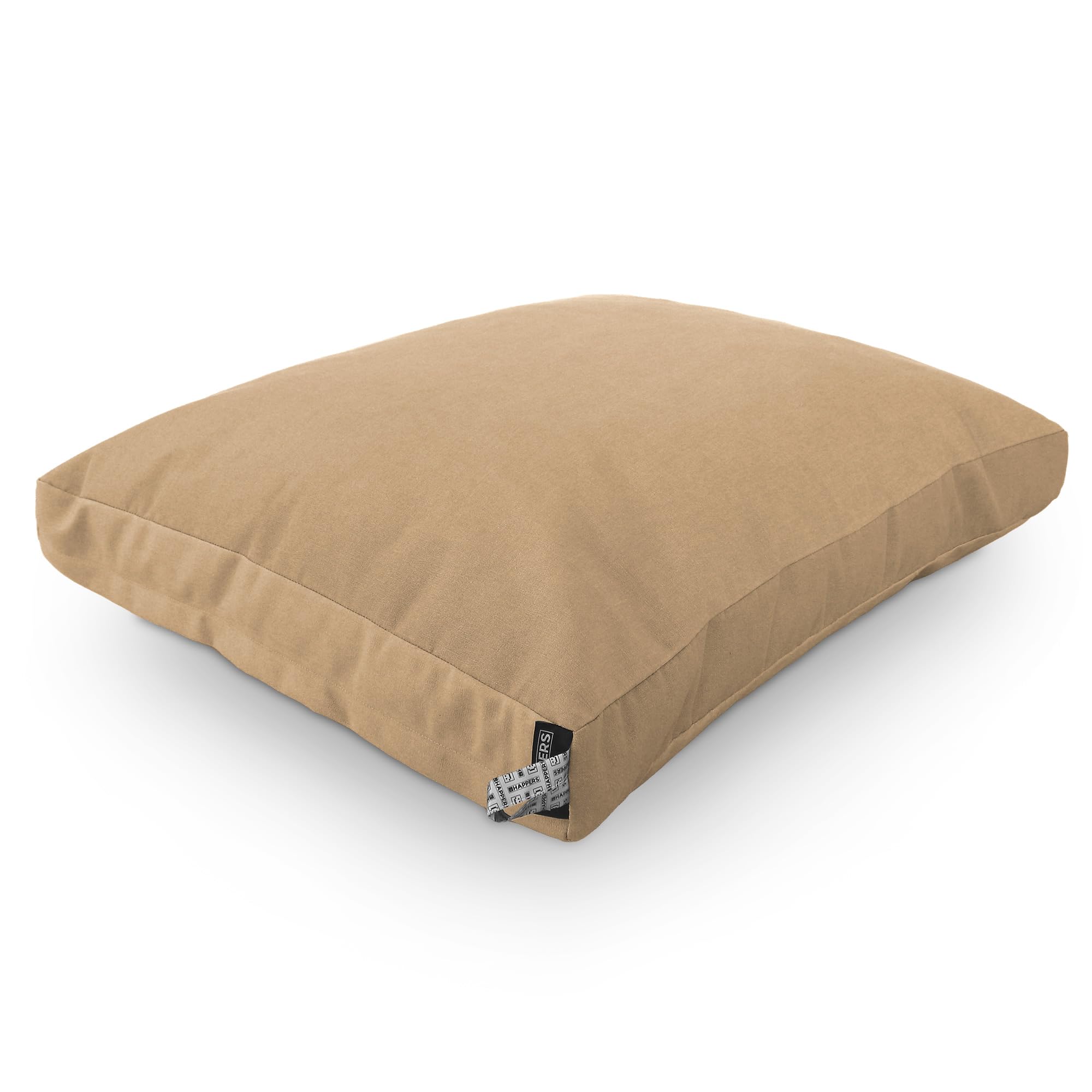 Happers Coussin de Sol Toldotex Anti-Taches Polyvalent pour extérieur, Banc, canapé palettes, Chill Out - uni Beige 60 x 80