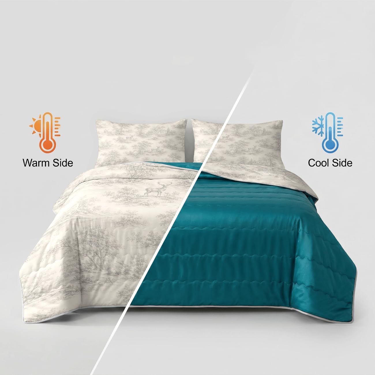Odot Edredón de Satén Sin Funda 4.5 TOG (Estilo nórdico 4,200x230cm)