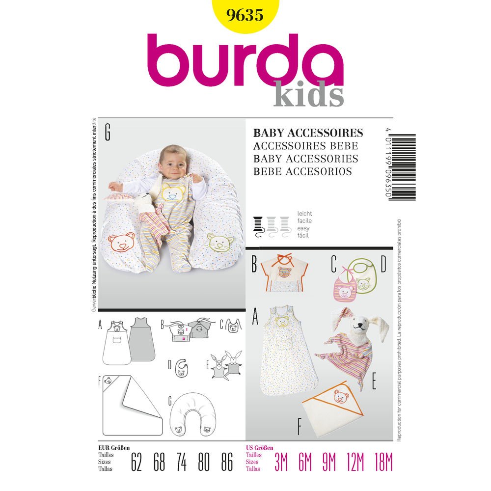BurdaSewing Pattern, Paper, Multicoloured, 62-86