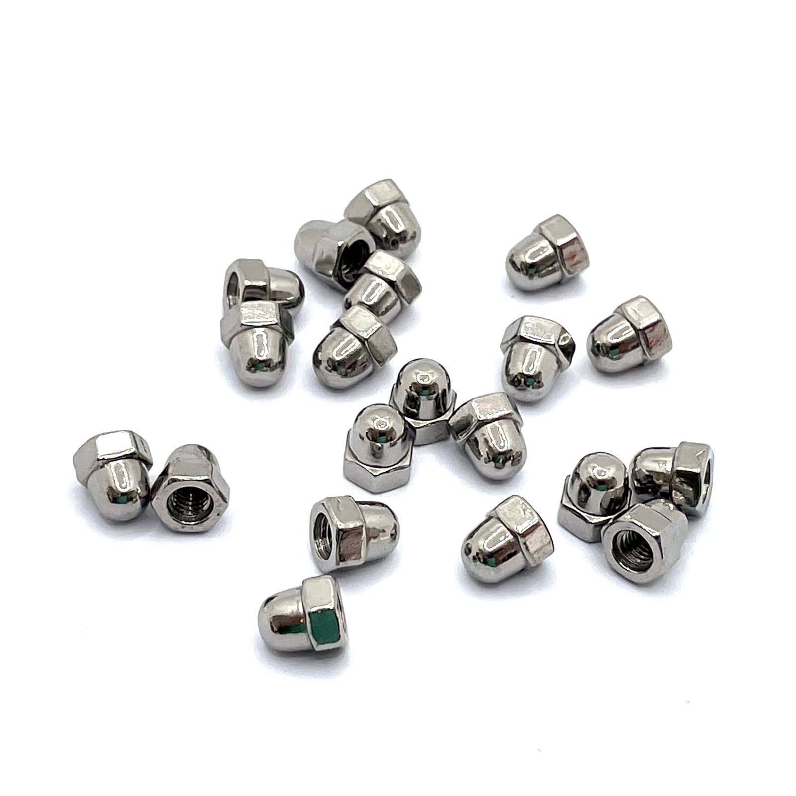 M4 Dome Nut DIN1587, A4 (316) Stainless Steel (Pack of 20), M4(A4), Pk20