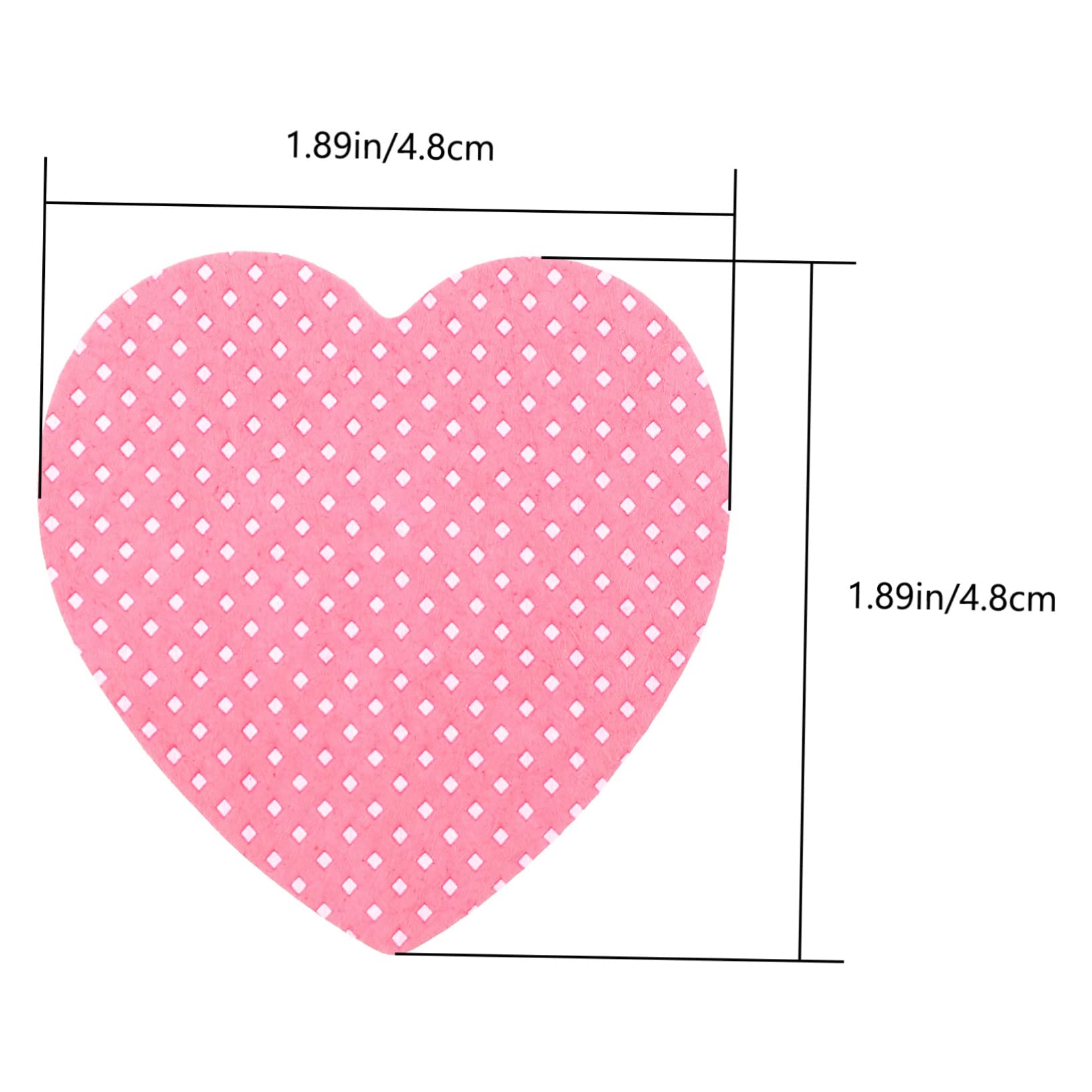 Gogogmee Professional Nail Polish Pads Heart Shaped Lint Wipes Quick Soft Cotton Travel Size