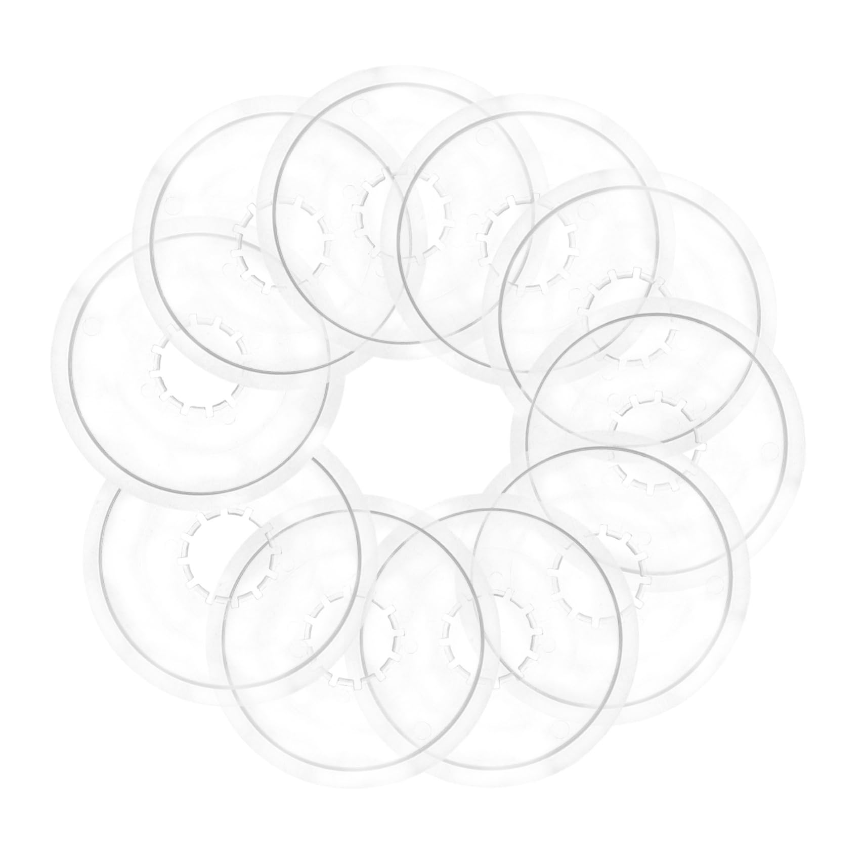 VICASKY 10pcs Clear Plastic Flywheel Protectors for Bikes Chainwheel Cover Durable Guard for Mountain Road Folding Bicycles Effortless Replacement Lightweight Design for Travel