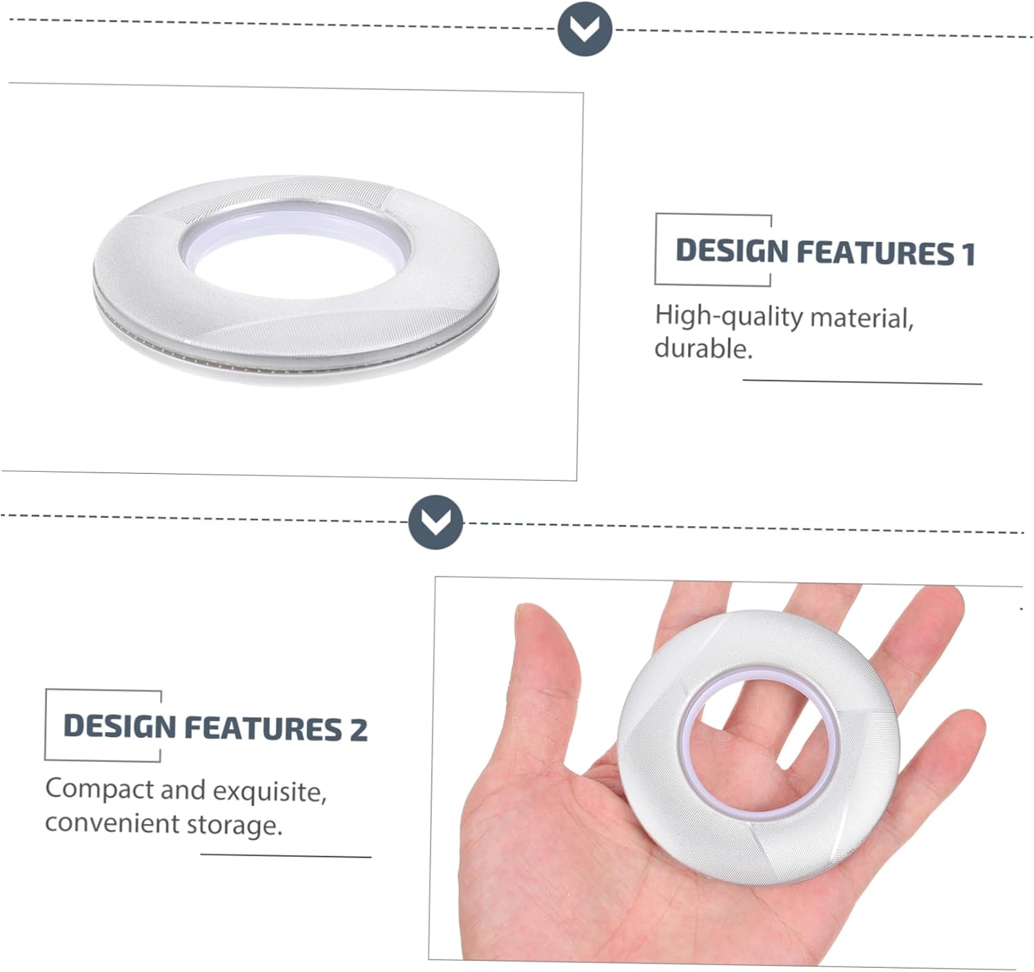 Cabilock 80pcs Curtain Accessories Self-Locking Plastic Roman Rings for Window Drapes Smooth Edges