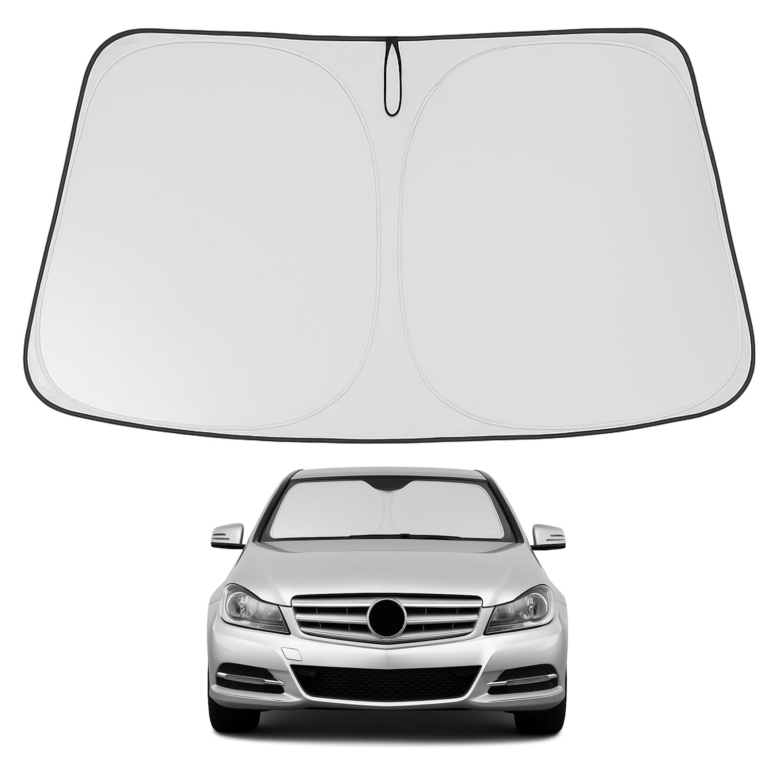 Proadsy Custom Fit Car Windshield Sun Shade for 2006-2010 Dodge Charger