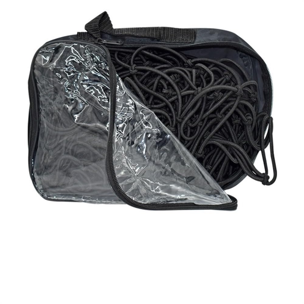 GepäCknetz Auto Kofferraum Cargo Nets Trucks 180x120 cm Heavy Dut Lastwagen Bettnetz mit 12 Prozenter Metall Carabiners Hooks Bungee Neting Car Accessoires Kofferraumnetz GepäCknetz