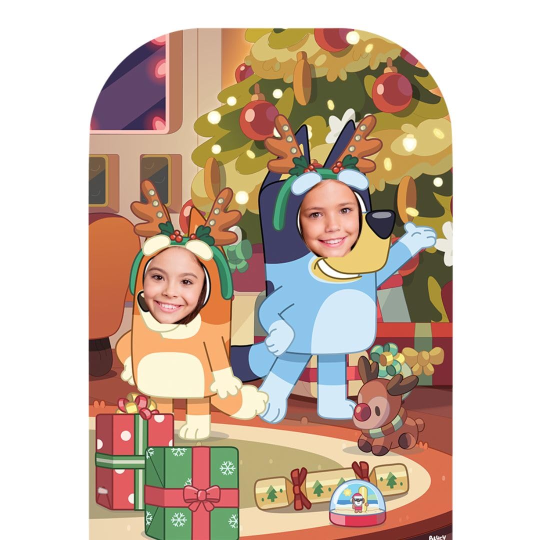 Star Cutouts SC4536 Bluey Christmas Stand-In Cardboard Cutout – 131cm Party Decor
